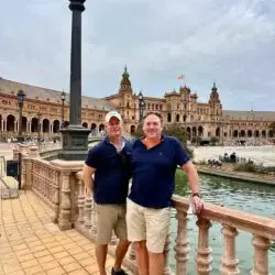 Two Guys Abroad at Plaza de Espana Seville